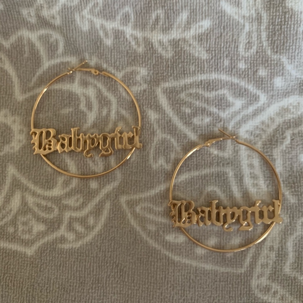 Babygirl Hoop Earrings
